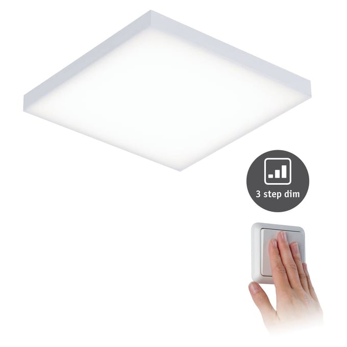LED-paneel 3-Step-Dim Velora hoekig 225x225 mm 12W 1200lm 3000K Wit dimbaar