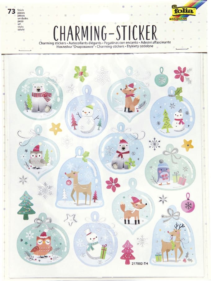 Kerst-stickers Betoverend Kerstfeest III