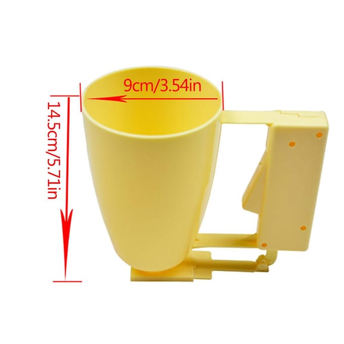 Plastic Donut Maker Handmatige Doughnut Tool DIY Wafel Cake Donut Maker beige