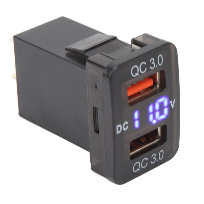 Dubbele USB-poort Oplader Socket QC3.0 Snel Opladen Oplaadpunt Stroomadapter voor FJ Cruiser