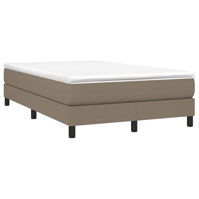 vidaXL - Boxspring - bed - 120x200 - cm - stof - taupe