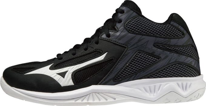 Mizuno indoorschoenen model Thunderblade 3 Mid - Zwart/Wit - Maat 47