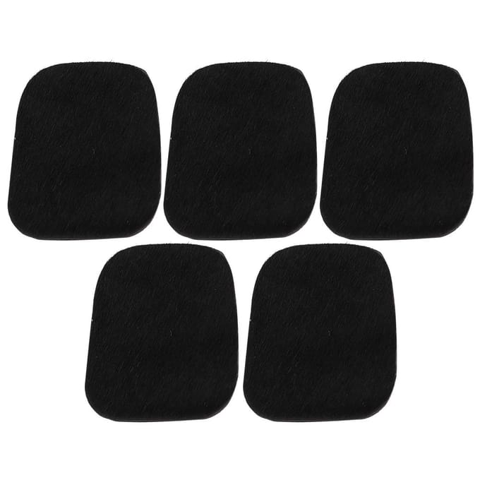 5 pièces Support de Flèche d'Arc Adhésif Silencieux Bâtonnet d'Arc Plaque en Cuir de Vache Accessoires de Tir en Plein Air Noir noir