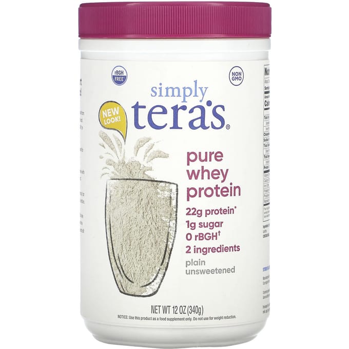 Simply Tera's, Protéine de Whey Pure, Nature, Non Sucré, 12 oz (340 g)