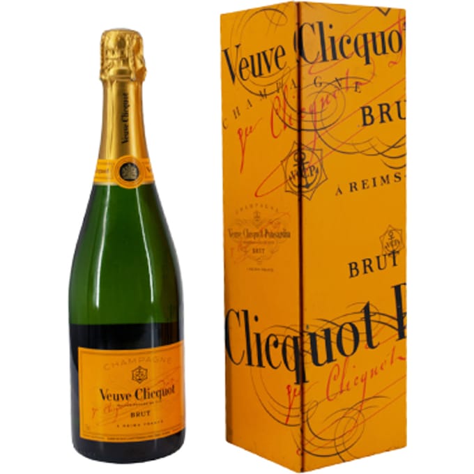 Veuve Clicquot Brut in geschenkdoos van blik