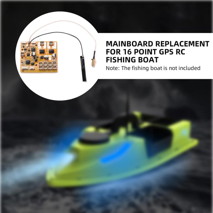Vissersboot Hoofdbord voor D19/D20 GPS Draadloze Afstandsbediening Voerboot veelkleurig