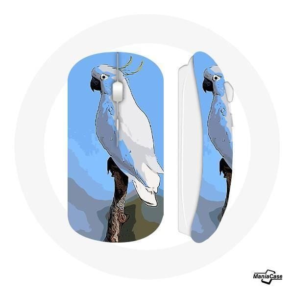 Draadloze muis Kaketoe Papegaaien witte vogels