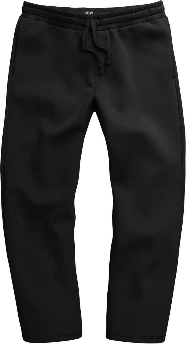 STHUGE - Heren - Sweatpants elastische tailleband baggy fit - Zwart - Maat L