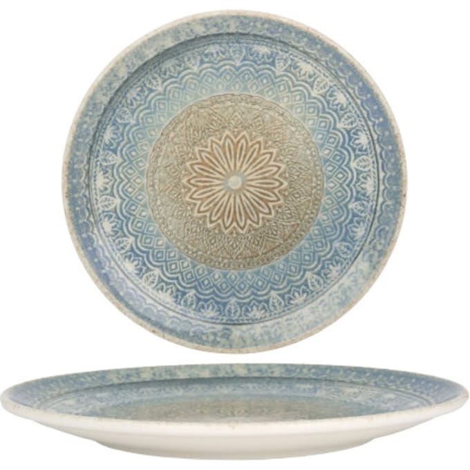 Bonna Dinerbord - Rivus Ethnic - Porselein - 30 cm - set van 6