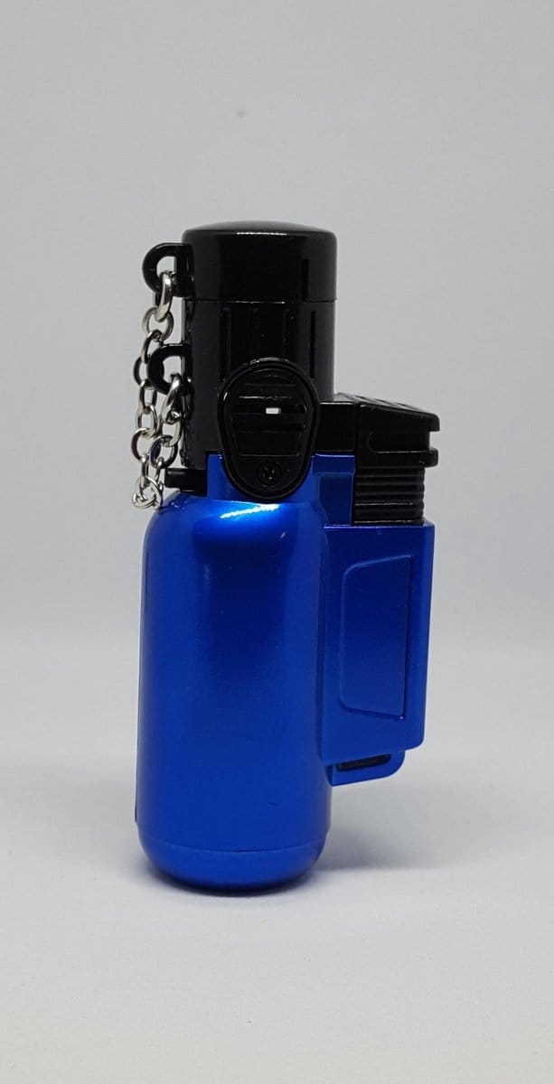 Gasbrander - Stormaansteker - Aansteker - Windproof - Metallic Blauw - Recht