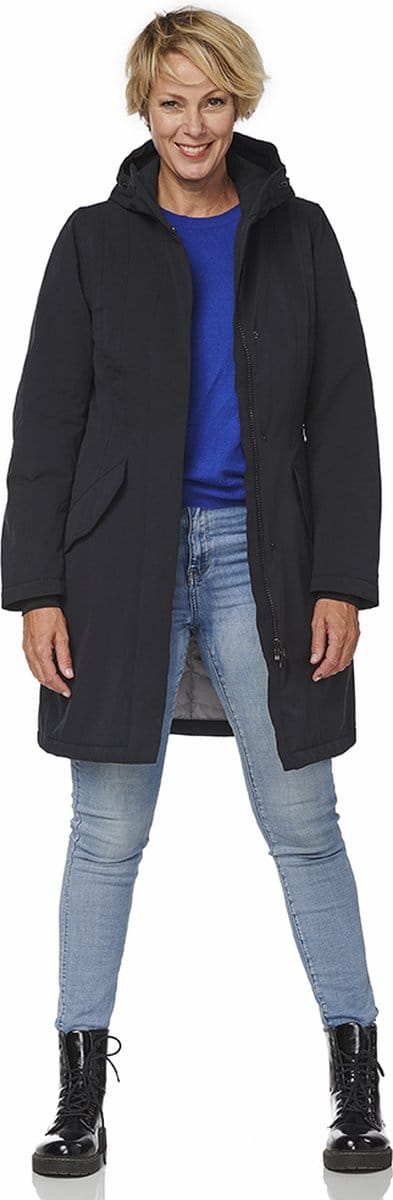 Happy Rainy Days Lange Regenjas Dames Orlando Blue Graphite
