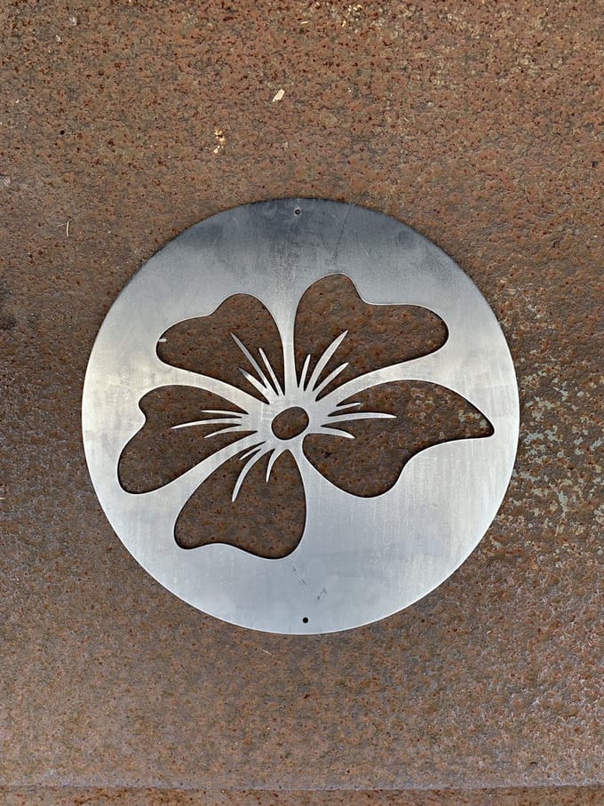 Metalen wanddecoratie - De Lelie - Tuin decoratie