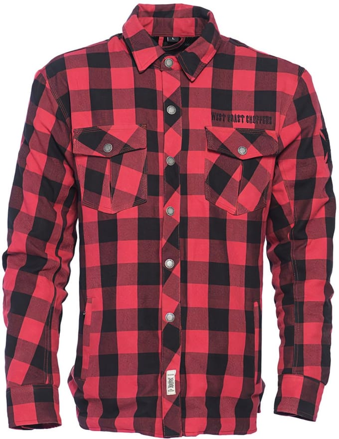 West Coast Choppers Dominator Aramidic Lining Overhemd Met Lange Mouwen Rood S Man