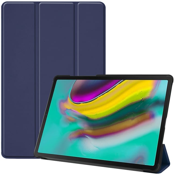 imoshion Tablet Hoes - Geschikt voor Samsung Galaxy Tab S5e - Trifold Bookcase - Donkerblauw