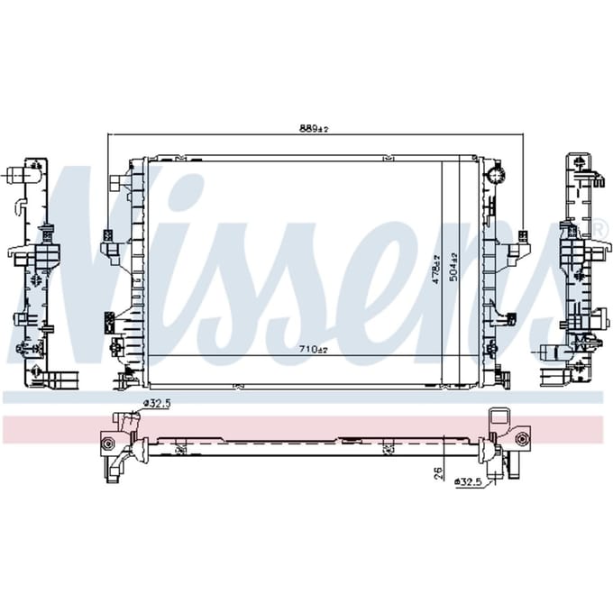 Radiator NISSENS 65346