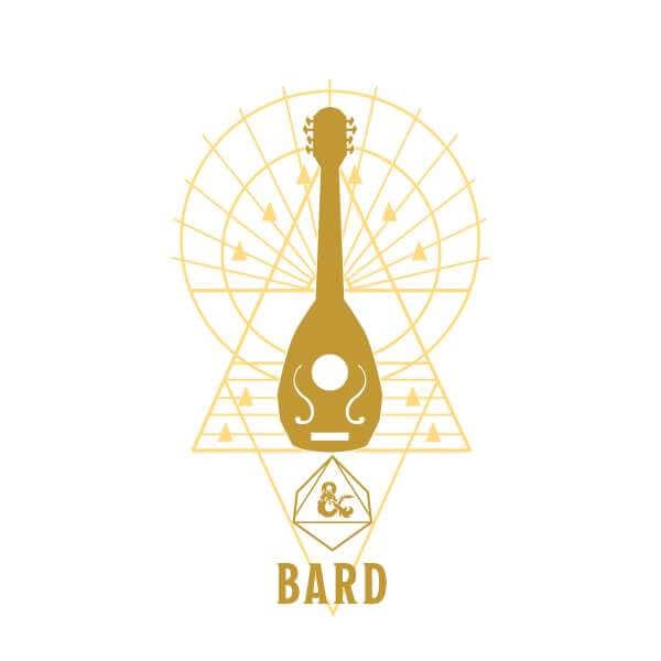 Dungeons & Dragons Bard Men's T-Shirt - Wit - S