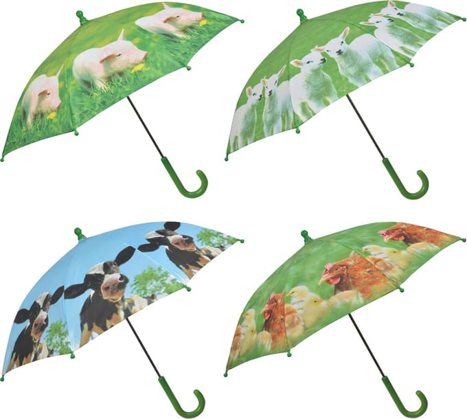 Esschert's Garden Kinderparaplu met Boerderijdieren | 68 cm diameter