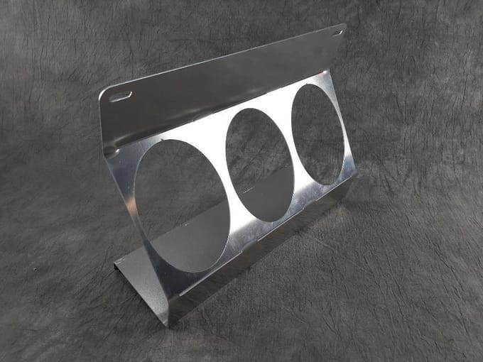 Fleshouder 3x90mm Aluminium
