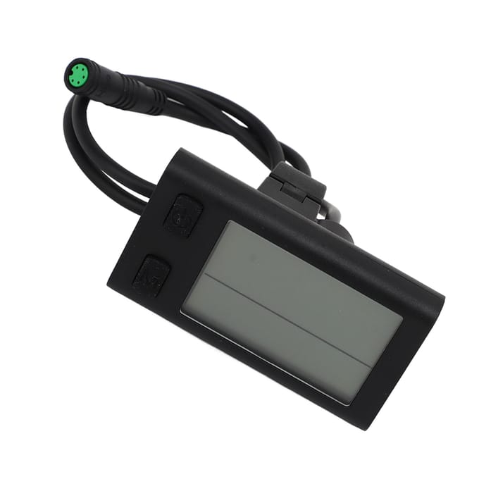 Elektrische Fiets LCD Display Meter Fietsen Snelheidsmeter Kilometerteller Fietscomputer Paneel 24V 36V 48V black