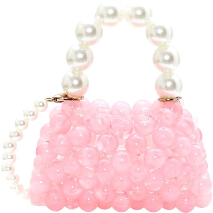 Mymo Handtas Dames roze wit