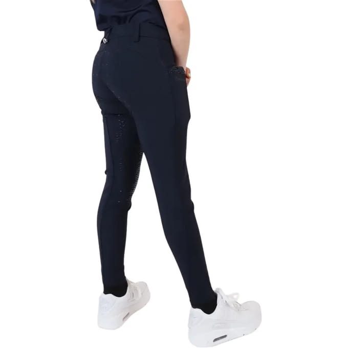 Montar Rijbroek Crystal Full Grip Kids Navy - 152