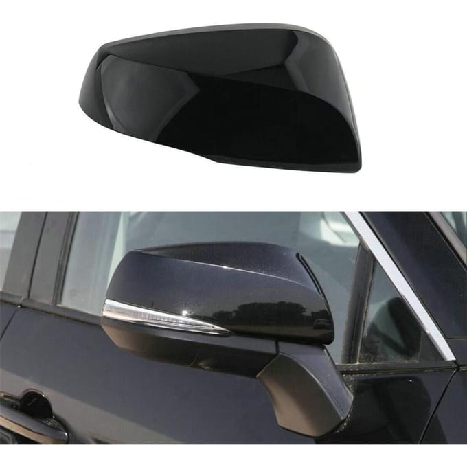 Glanzend Zwarte Rechter Buitenspiegelkap Voor TOYOTA RAV4 2019-2023 black