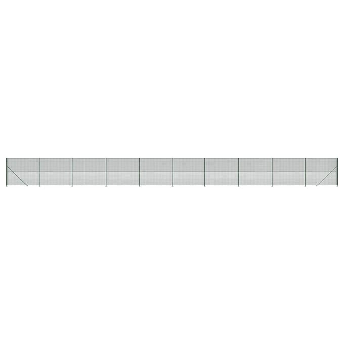 vidaXL - Draadgaashek - met - flens - 1,4x25 - m - groen