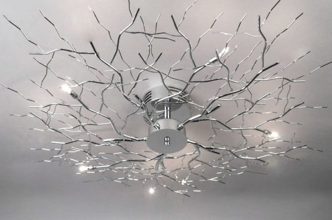Lumidora Plafondlamp 70464 - Plafonniere - VARANASI - 5 Lichts - G9 - Chroom - Metaal - ⌀ 85 cm