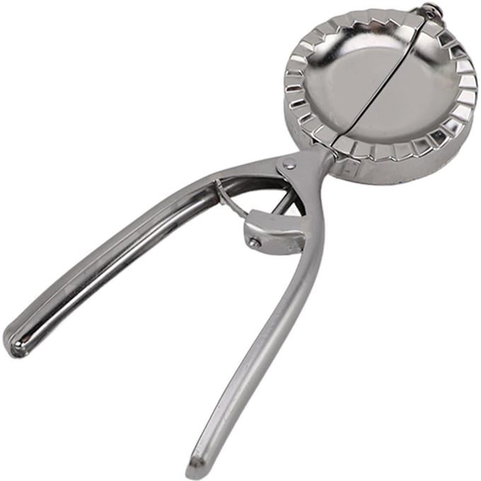 Dumpling Maker Pers Multifunctioneel Lange Handvat Roestvrij Staal Dumpling Pers Vormen voor Ravioli gray