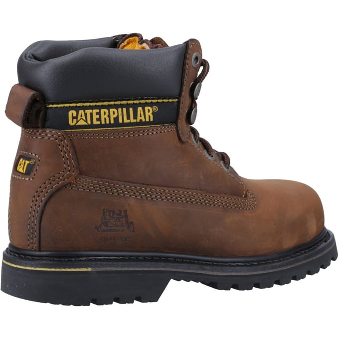 Caterpillar Holton Leren Bruine Veiligheidslaarzen