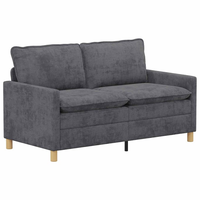 vidaXL - Bank - Donkergrijs - 156 - x - 81 - x - 87,5 - cm - Polyester