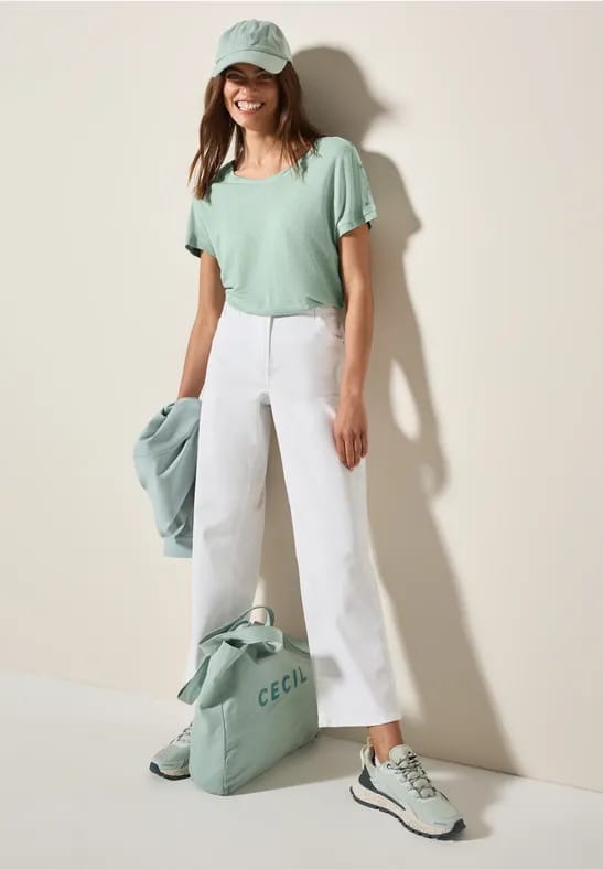 Shirt met knoopdetail
