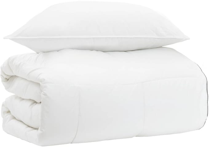 vidaXL - Deken - Set - 135 - x - 200 - cm - Nee - Katoen, - Bamboe, - Polyester - Wit