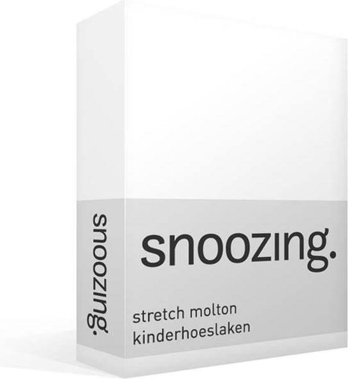 Snoozing Stretch Molton - Kinderhoeslaken - Junior - 70x140/150 cm - Wit