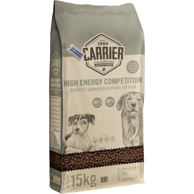 2 x 15 kg Carrier High Energy Competition 30/20 droog hondenvoer