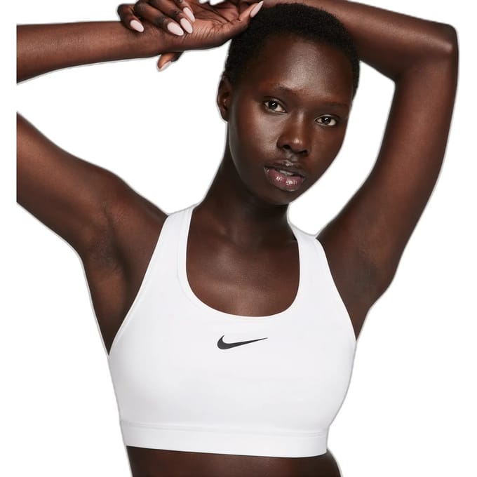 Nike Swoosh Sportbeha - Medium Support - Wit - Maat XXL - Dames