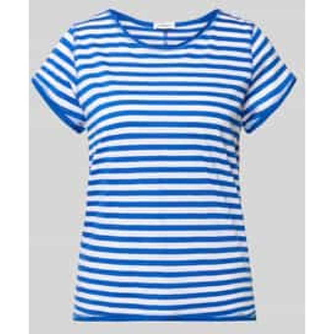 s.Oliver - female - T-shirt met gerolde randen en vlamgarenstructuur