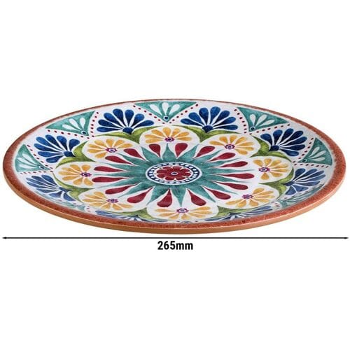 GGM Gastro (6 Stück) Teller - ARABESQUE - Melamin - Ø 265mm