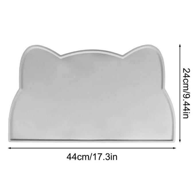 Set de table imperméable et antidérapant pour animaux de compagnie, facile à nettoyer, pour chiens et chats rose