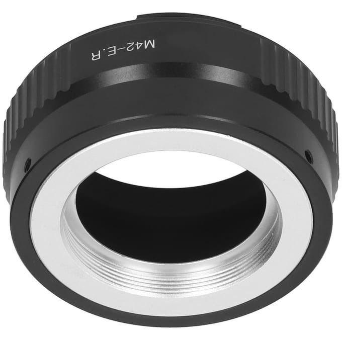 NEWYI M42‑ EOS R Lensadapterring voor M42 Schroefdraadlens naar voor Canon RF Camera black