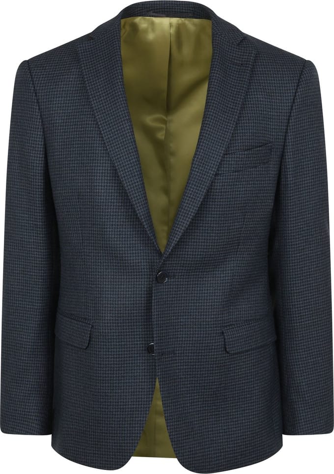 Suitable Prestige Colbert Casanova Wol Blauw - Maat 52 - Heren blazer