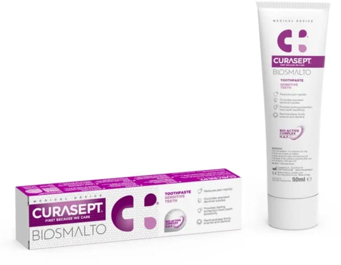 Curasept Tandpasta Biosmalto Gevoelige Tanden 75 ml