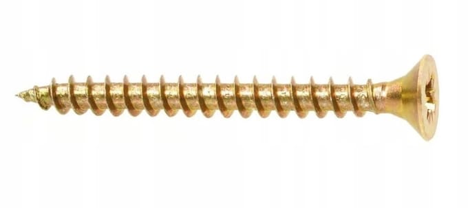 Wkręt-met - Houtschroeven - Geharde - 4x30mm - PZ2 - Goud
