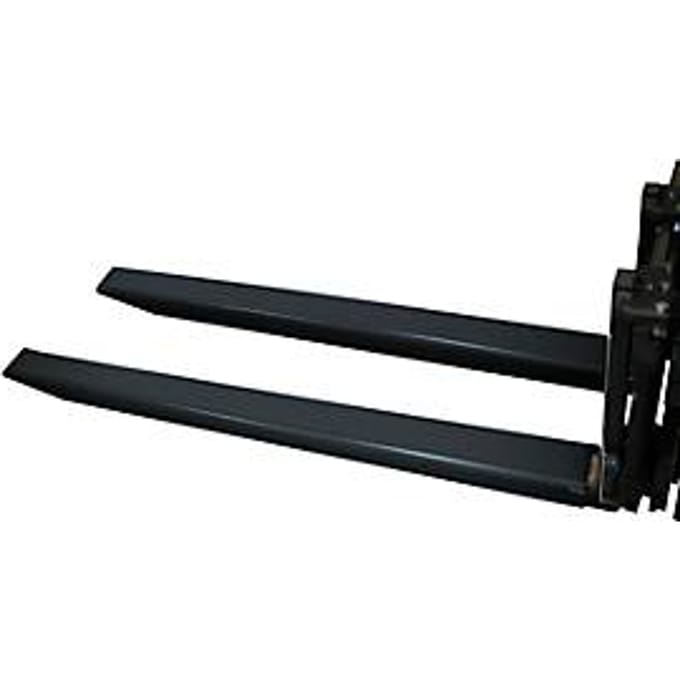 Vorkverlenging, L 1800 x B 125 x 45 mm, zwart
