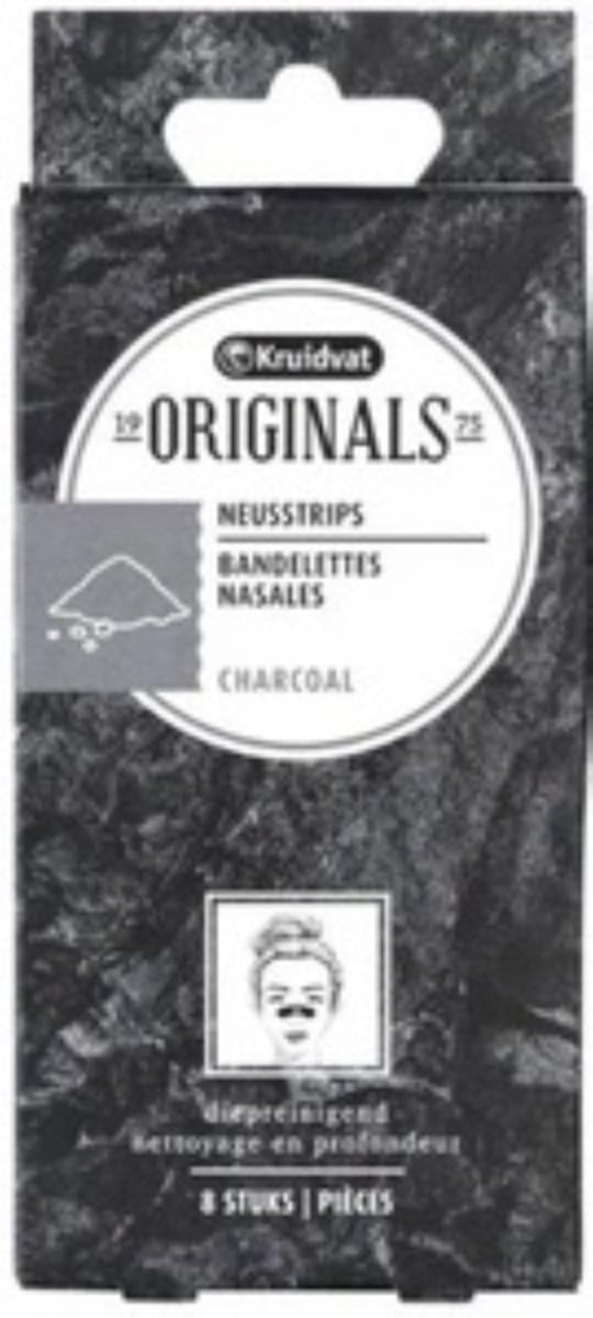 Originals - charcoal neusstrips - 8 strips - diepreinigend - houtskool
