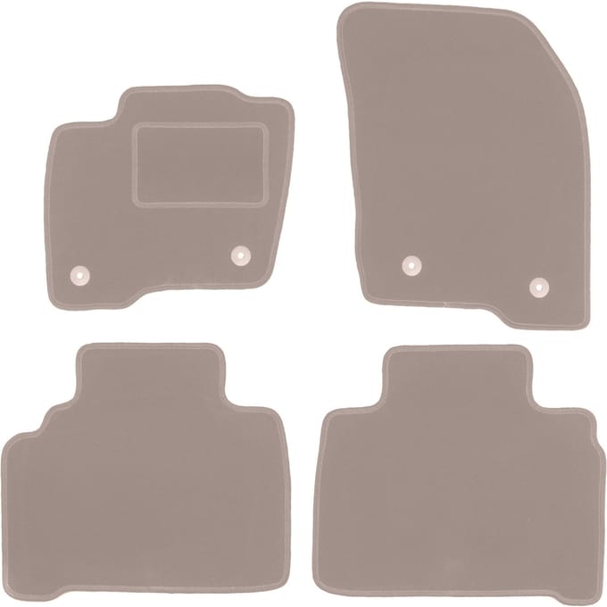 Beige velours matten voor: Ford Galaxy MK3 minivan (2015-)