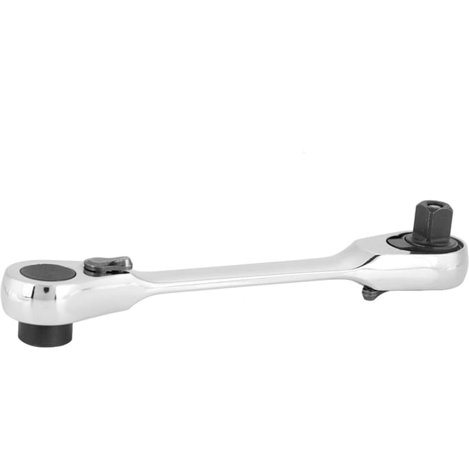 14  Mini Ratel Dopsleutel Schroevendraaier Zeskant Momentsleutel (130 mm) white