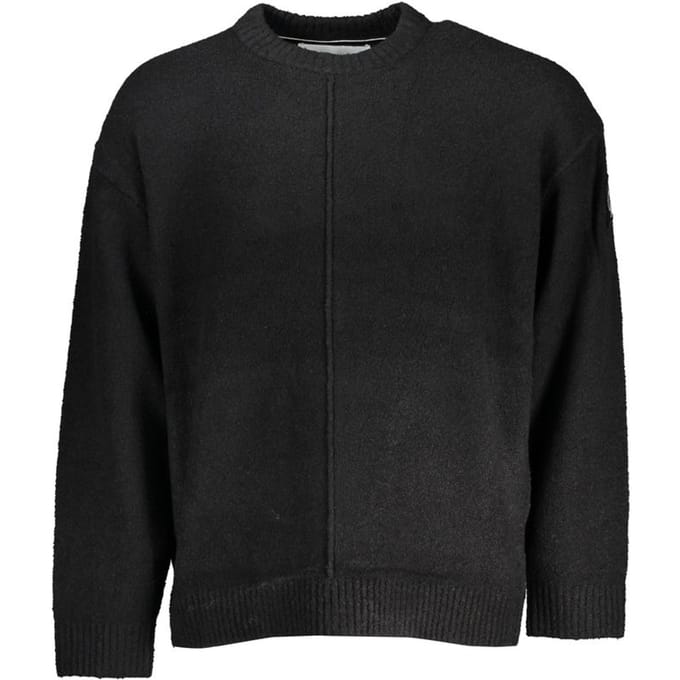 Relaxed Fit Brede Hals Gebreide Trui