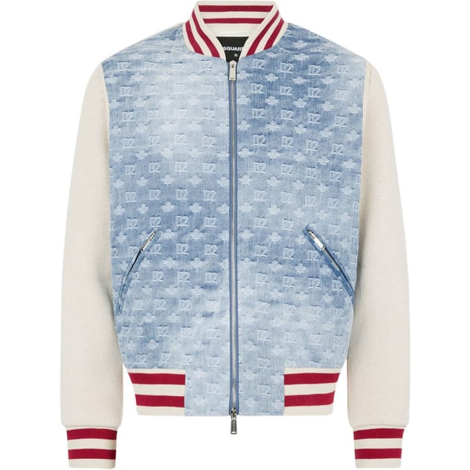 Dsquared2 heren blauw vest logo monogram