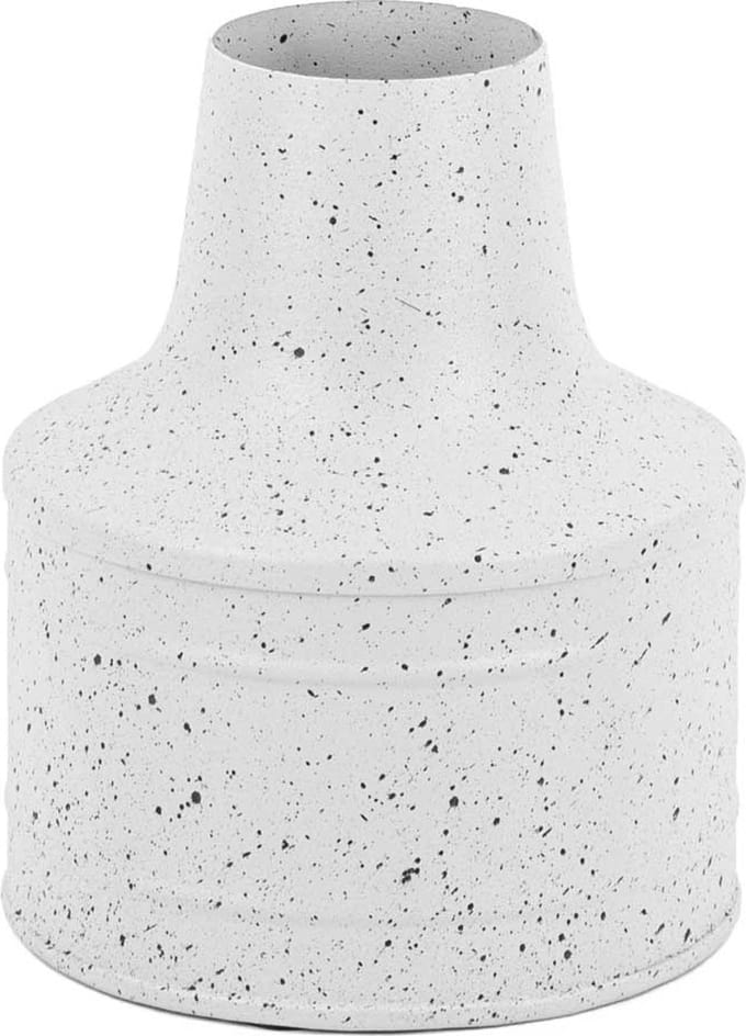 HomeBound by KY | Metalen vaas wit dots | vaas
